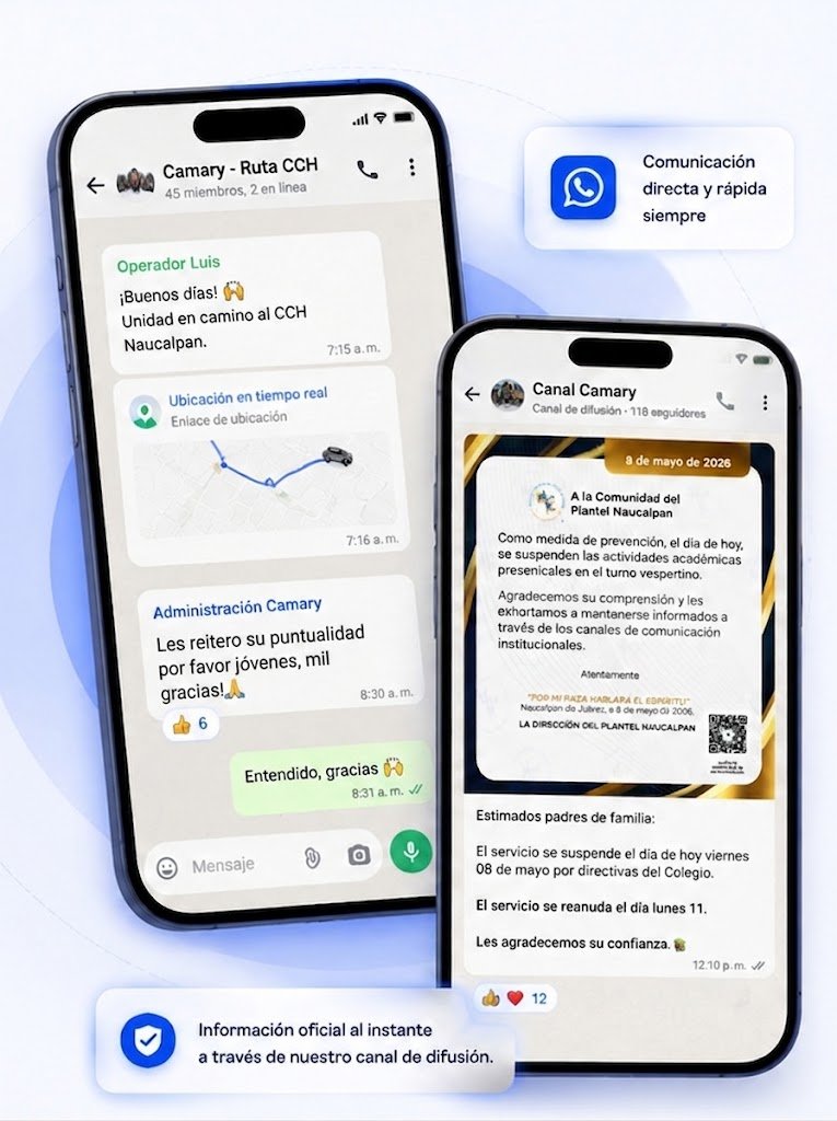 WhatsApp Camary — comunicación en tiempo real